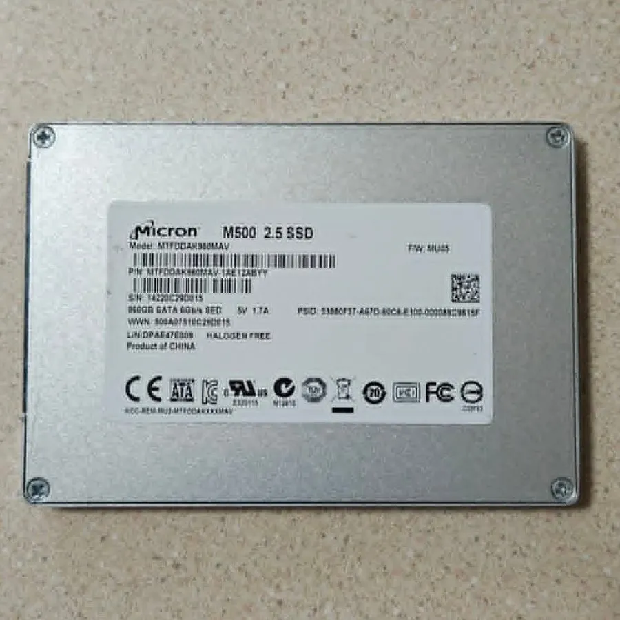 SSD-накопитель Micron M500 2.5" SSD 960GB SATA 6Gb/s SED MTFDDAK960MAV 95% Healt