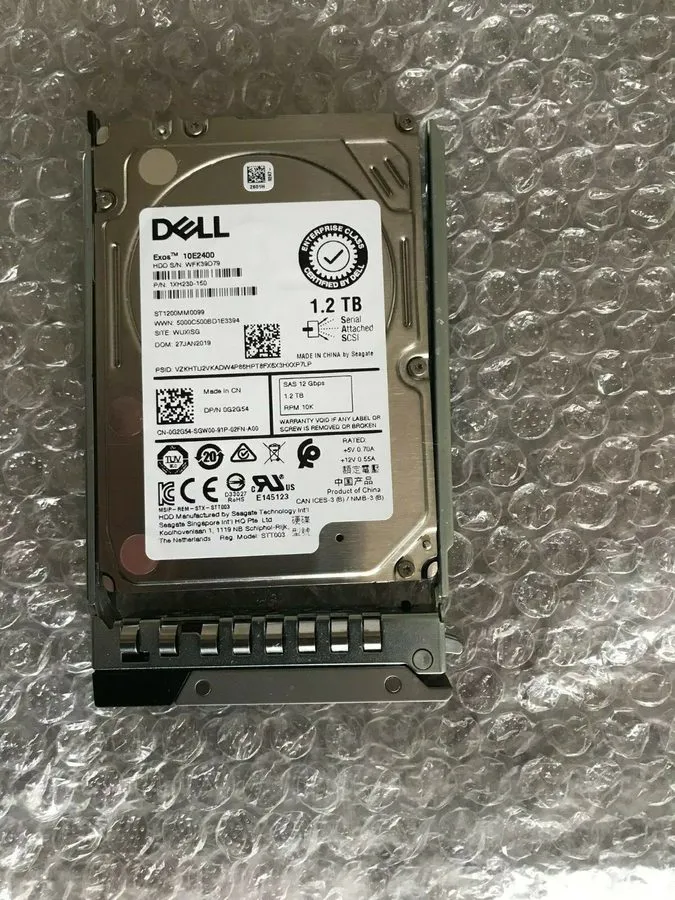 Сервер G2G54 ST1200MM0099 Dell POWEREDGE 1.2TB 10KRPM 12Gb 2.5"SAS HDD 0G2G54