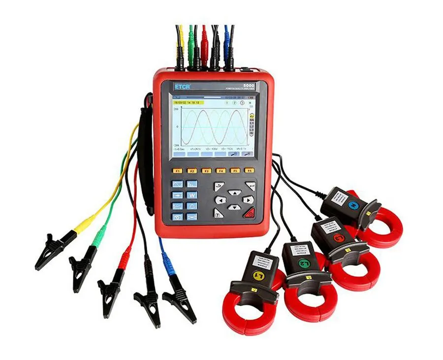 Анализатор ETCR5000 Power Quality Analyzer 3 Phase Power Energy Meter + Current  — фото лота 2