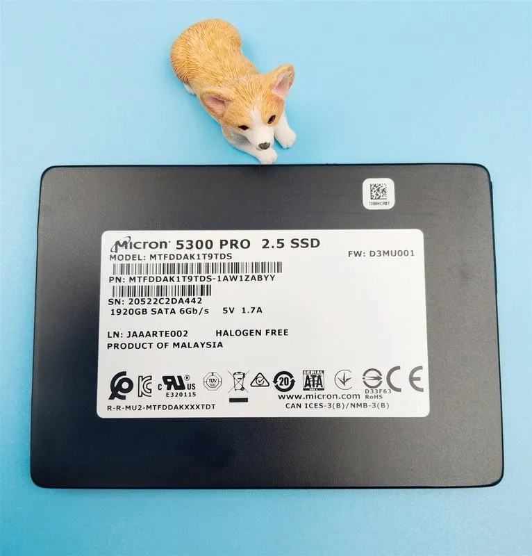 SSD-накопитель Micron 5300 PRO 1.92TB 2.5" SATA SSD MTFDDAK1T9TDS with low life  — фото лота 2