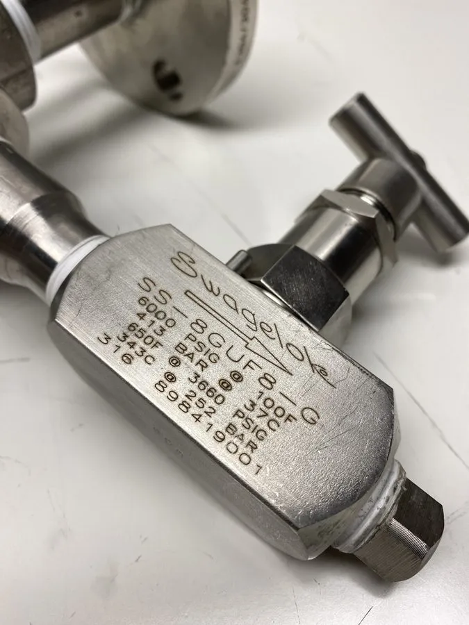 Клапан Swagelok needle valve SS-8GUF8-G, 1/2", 316SS 6000psi