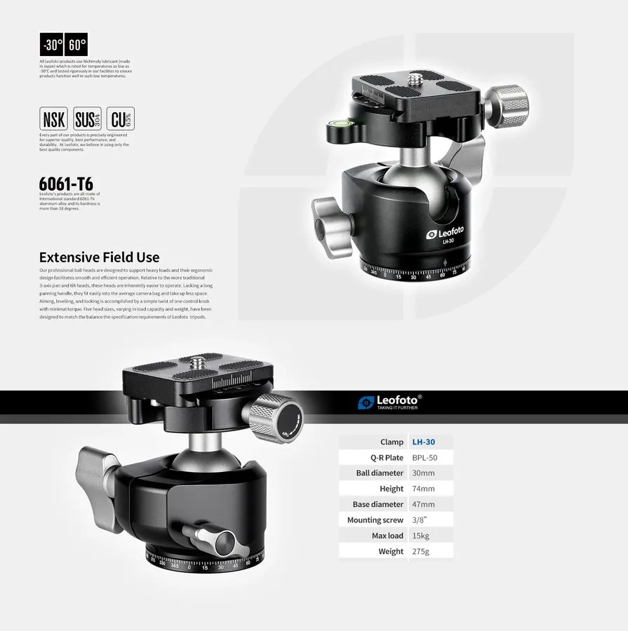 Оборудование видеонаблюдения Leofoto LP-284C X Version Poseidon Ocean Tripod+Bal