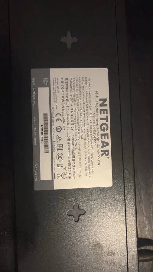 Коммутатор Netgear Gs306 16 Port Gigabit Ethernet Switch with Power Cord