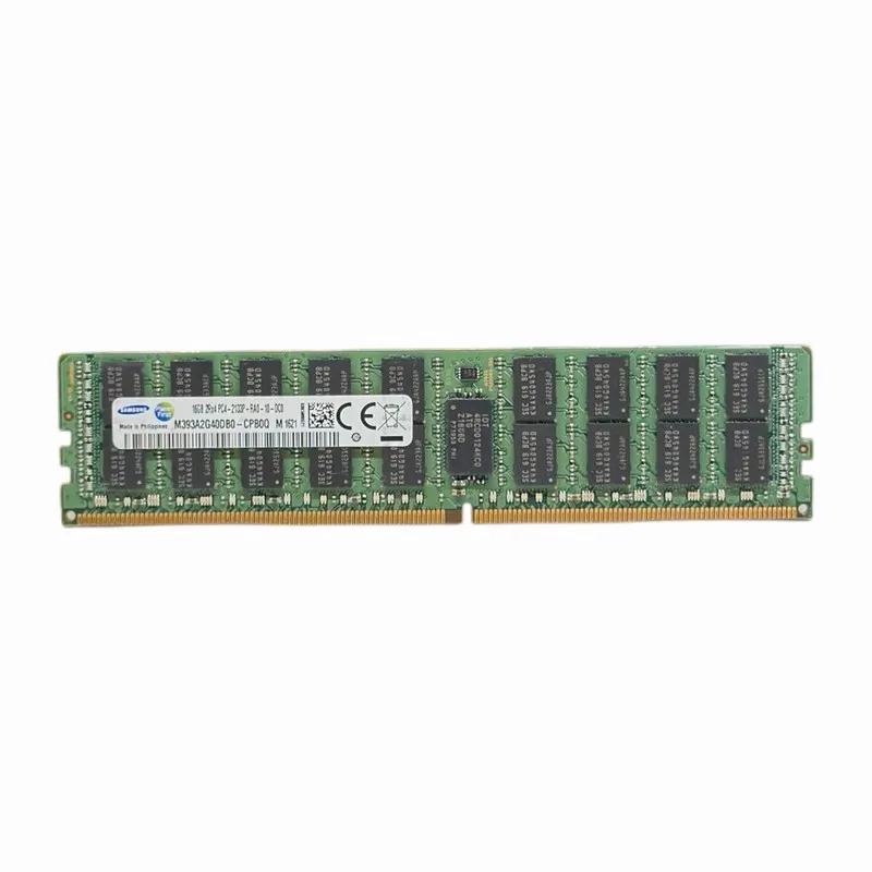 Модуль памяти Samsung DDR4 2133MHzCL15 16GB RegECC 2Rx4 (PC4 2133) M393A2G40DB0- — фото лота 1