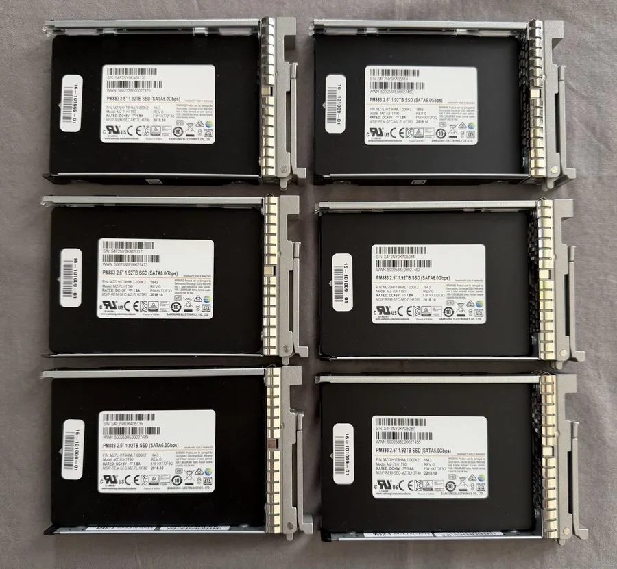 Samsung PM883 1.92TB Enterprise 2.5" SATA III SSD Listing is