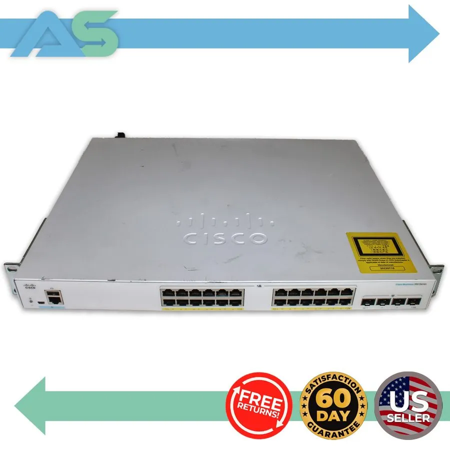 Коммутатор Cisco Refresh CBS350-24FP-4G 24 Port Gigabit PoE Managed Switch