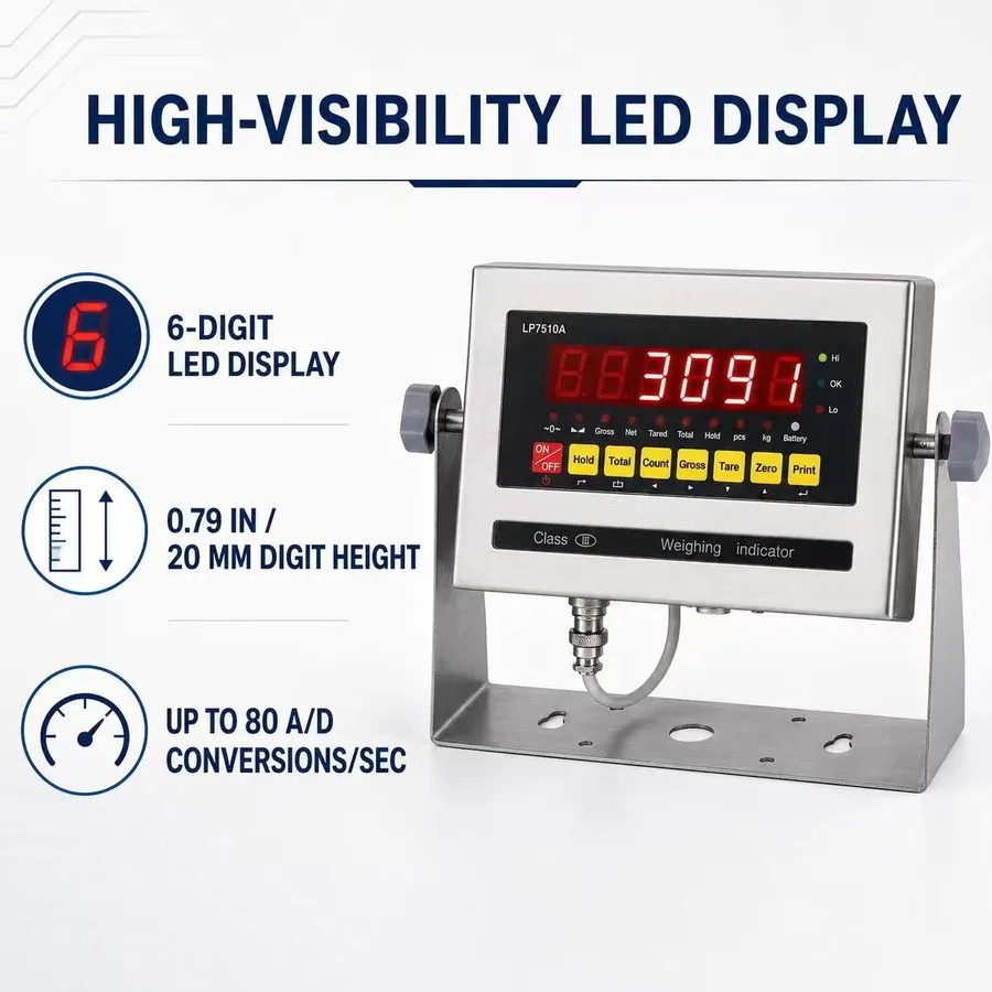 Весы 4x4 (48x48) NTEP Heavy Duty Floor Scale w/ LP7510 Digital Indicator — фото лота 2