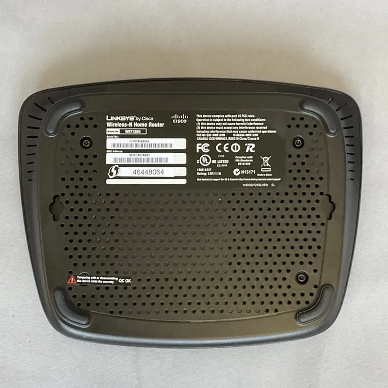 Маршрутизатор Linksys WRT120N 150 Mbps 4-Port 10/100 Wireless N Router — фото лота 3