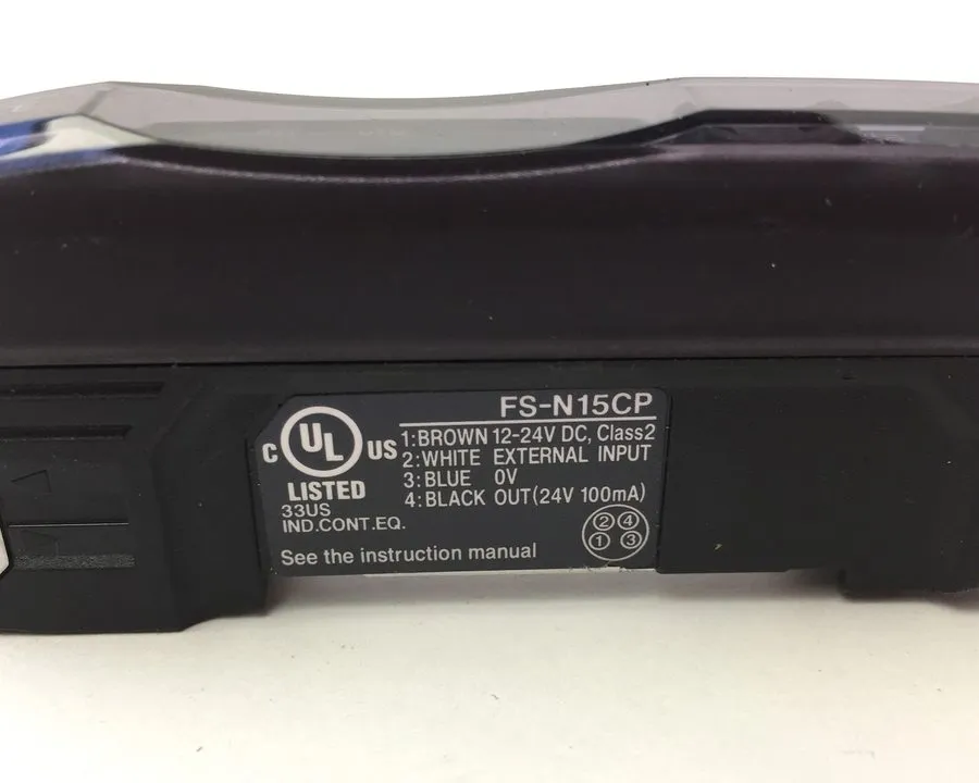 Датчик Keyence FS-N15CP Digital Fiber Optic Sensor Amplifiers M8 PNP