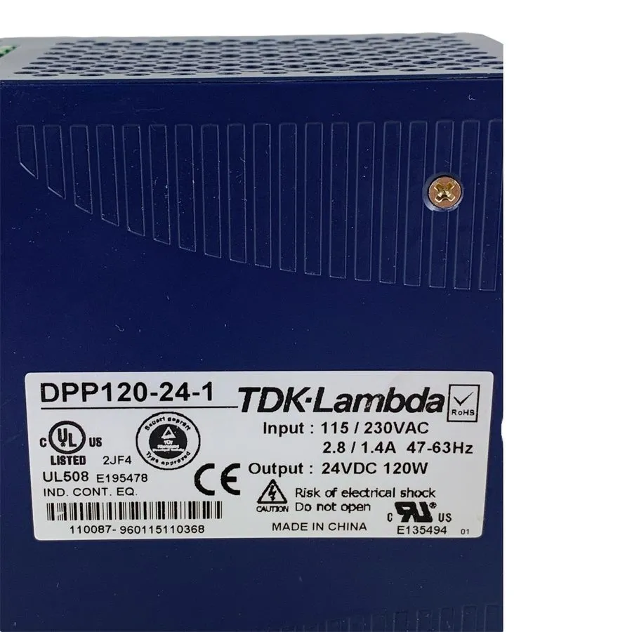 Блок питания TDK Lambda DPP120-24-1 DIN Rail Power Supply 24VDC 5A 120W 115 230V