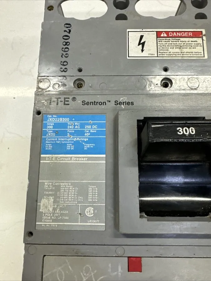 Автоматический выключатель Siemens JXD22B300 Sentron Series Circuit Breaker 300A
