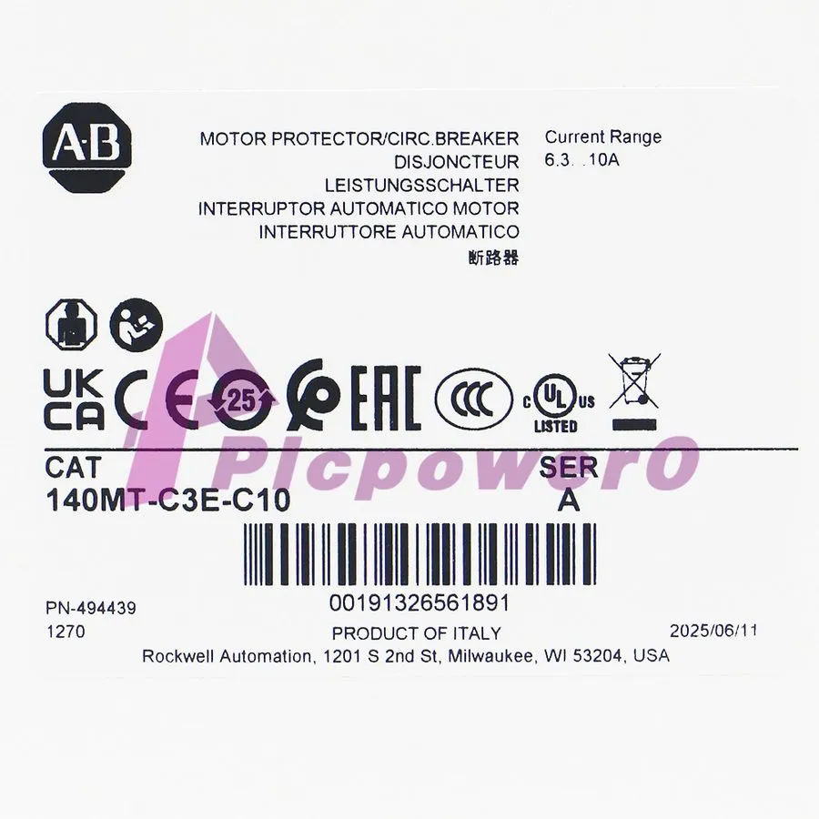 Автоматический выключатель AB 140MT-C3E-C10 Motor Protection Circuit Breaker, C