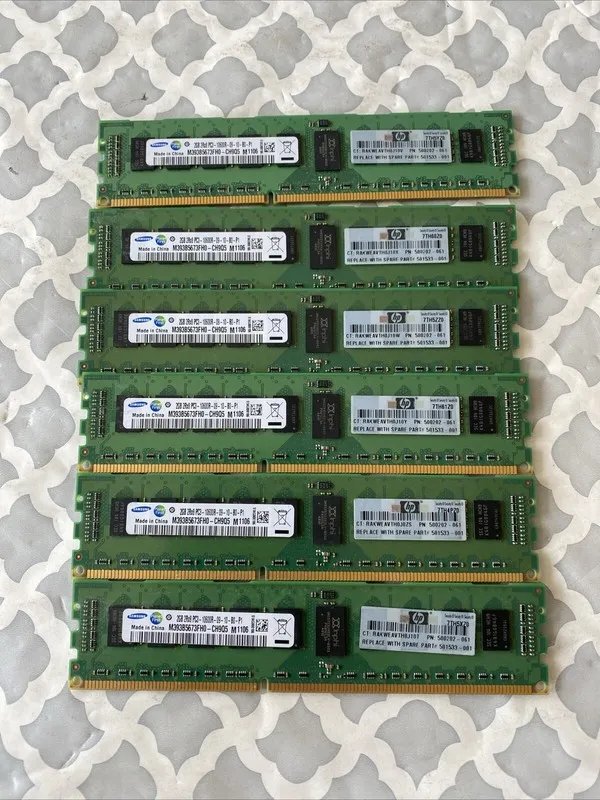 Сервер HP Micron 2GB 2rx8 PC3-10600R DDR3 Server 500202-061 501533