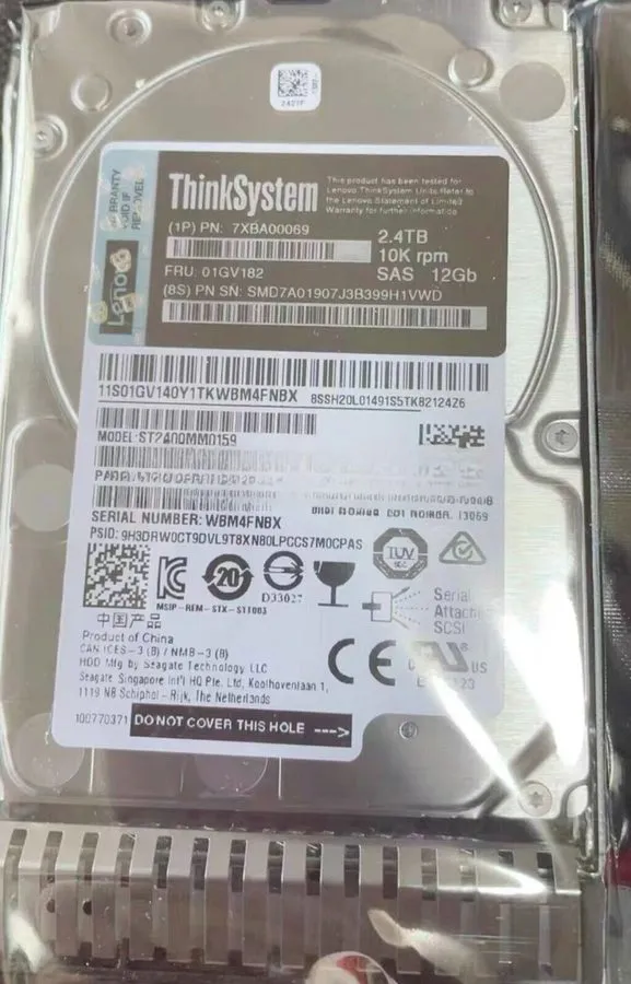 Жёсткий диск NewLenovo 01GV182 2.4TB 10K SAS 12Gb/s 2.5" 512e SED HDD 7XB7A00070
