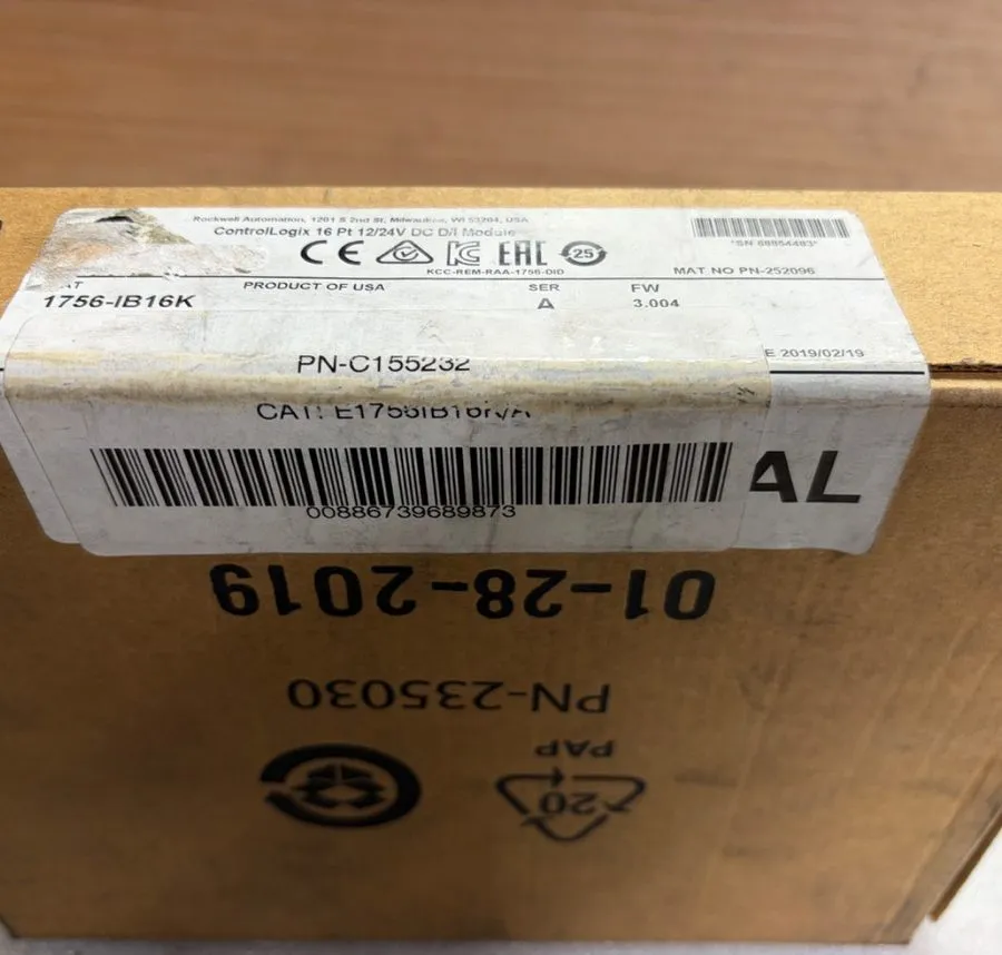 Модуль ввода-вывода Allen Bradley 1756-IB16K ControlLogix 16 Pt 12/24V DC D/I Mo