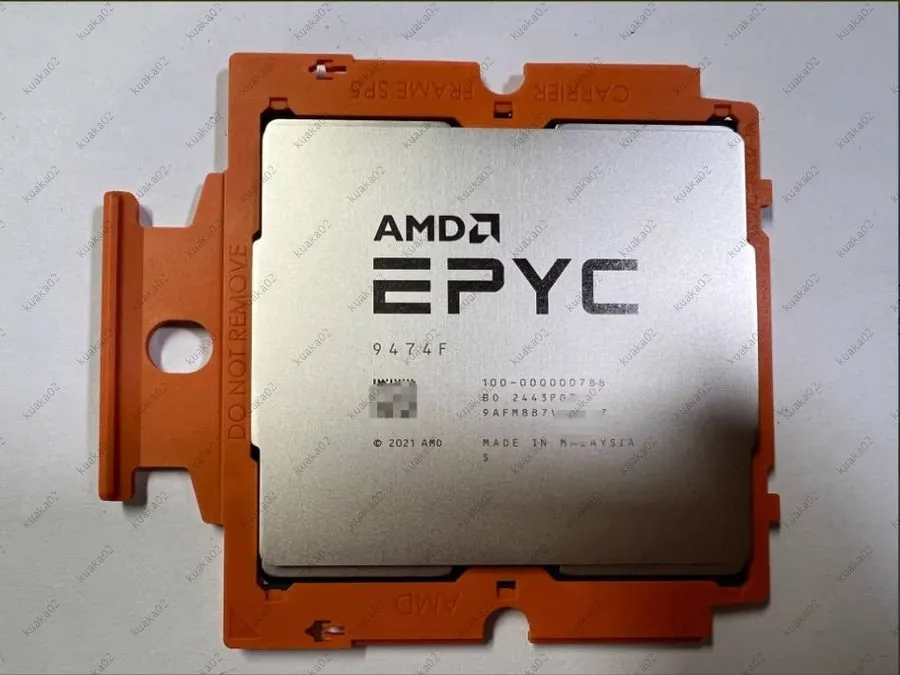 Процессор AMD EPYC Genoa 9474f CPU processor 3.6GHz 48 core 96 thread SP5 320-40