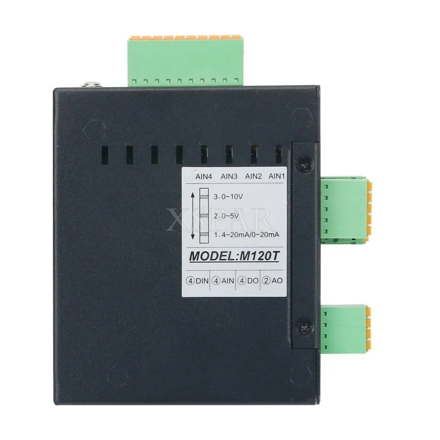 Модуль M120T Ethernet Remote IO Module Data Acquisition 4DI+4AI+2AO+4DO+1RS485+1 — фото лота 1