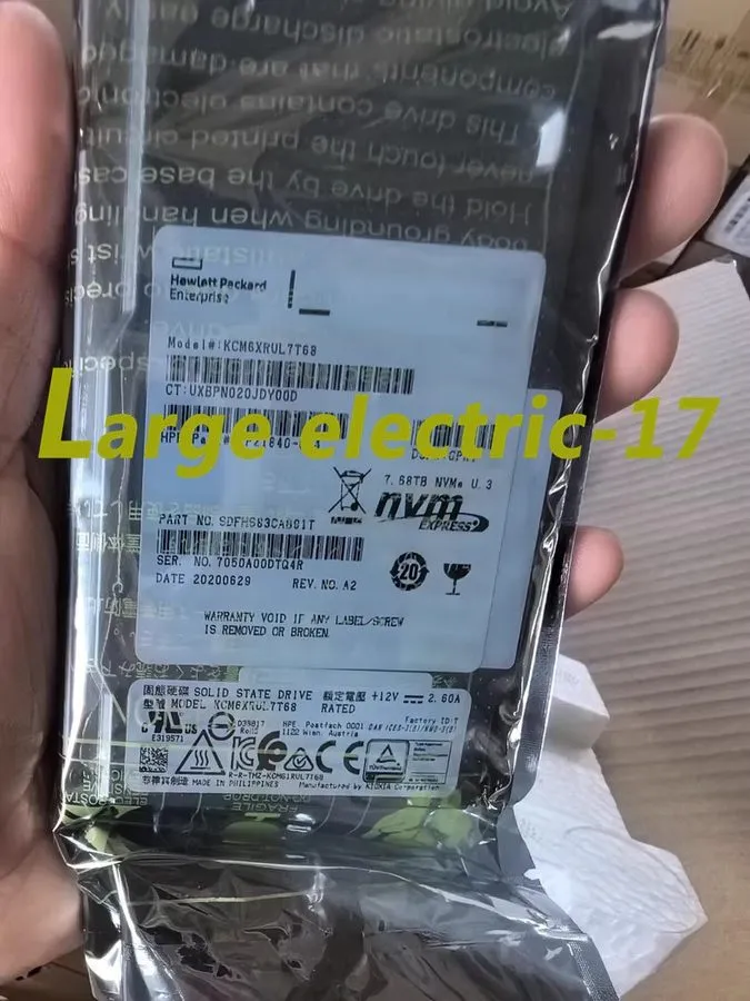 SSD-накопитель KIOXIA KCM6XRUL7T68 Enterprise NVMe SSD 7.68TB PCIe U.3