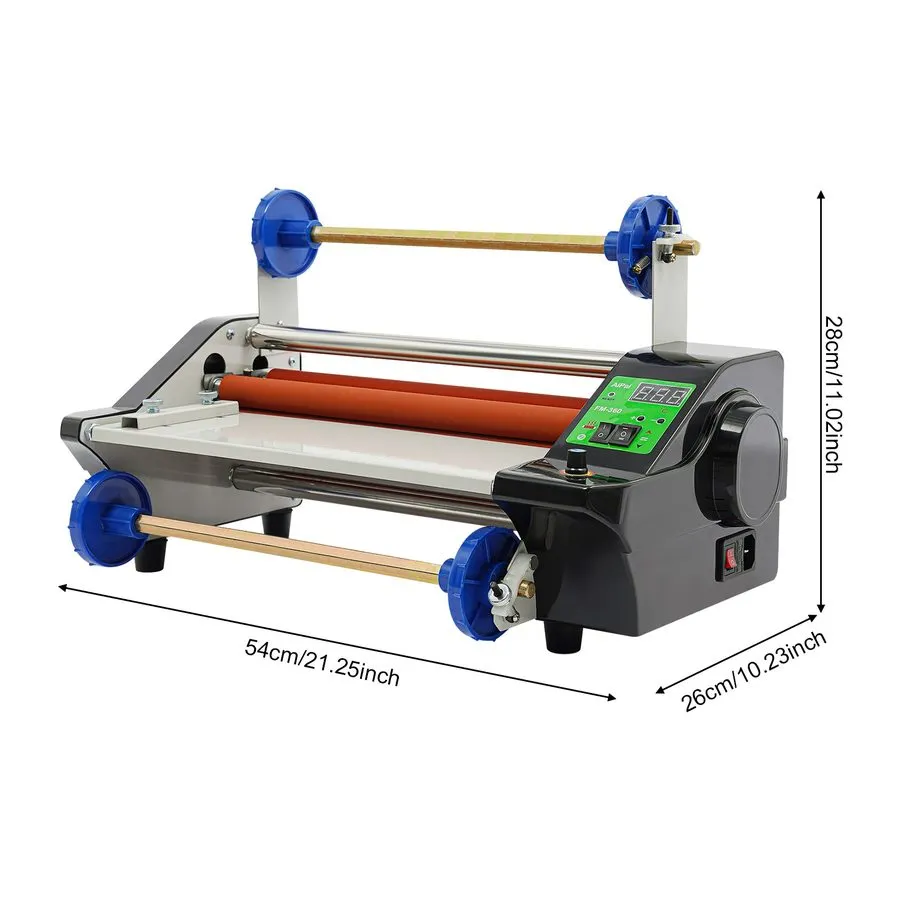Ламинатор 13.78in Hot Cold Roll Laminator Automatic Laminating Machine single/do