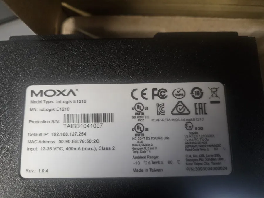 Moxa ioLogik E1210 Industrial Logic Analyzer