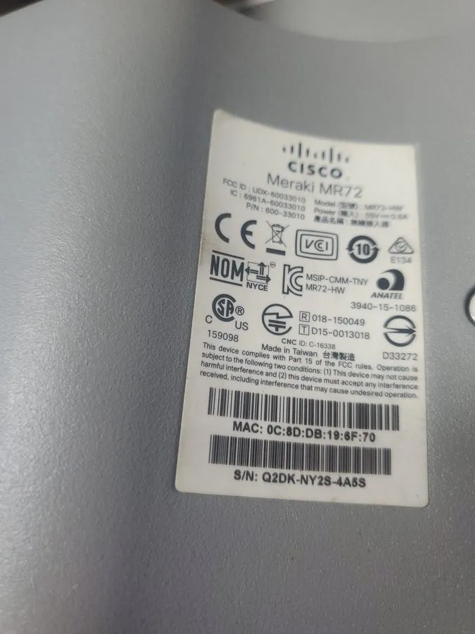 Точка доступа Wi-Fi ^ Cisco Meraki MR72 Outdoor Wireless Access Point #D1043