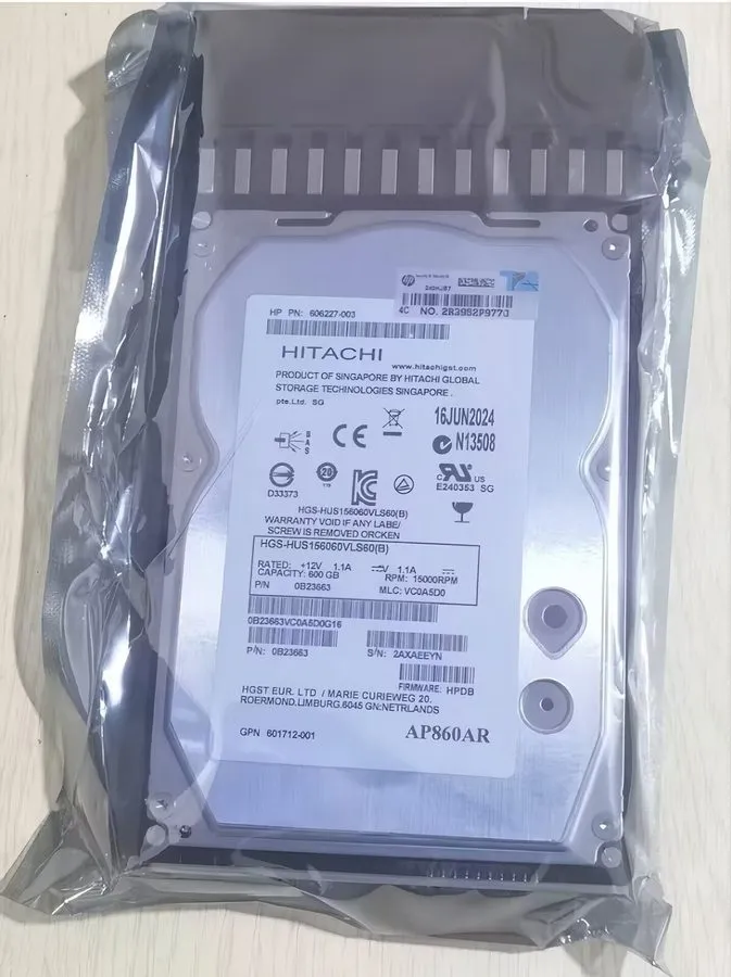 Жёсткий диск HP MSA2000 P2000 AP860A 601777-001 600GB SAS 15K 3.5" LFF Hard Driv