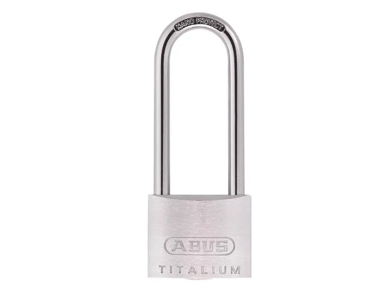 Такелажная скоба ABUS Mechanical 80TI/40mm TITALIUM™ Padlock 40mm Long Shackle K — фото лота 1
