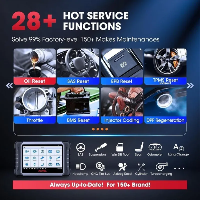 Диагностический сканер Autel MaxiCOM MK900-TS TPMS Scanner 2026 Bidirectional To — фото лота 4