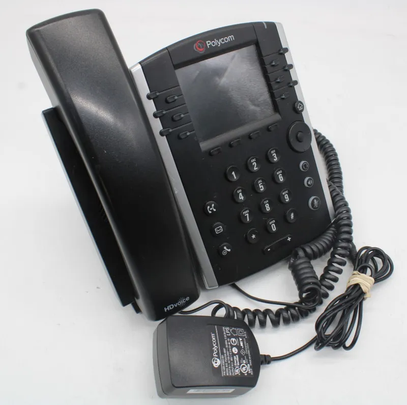 Блок питания Polycom VVX 410 Corded 12 Line PoE Phone 2201-46186-001 w/ POWER SU