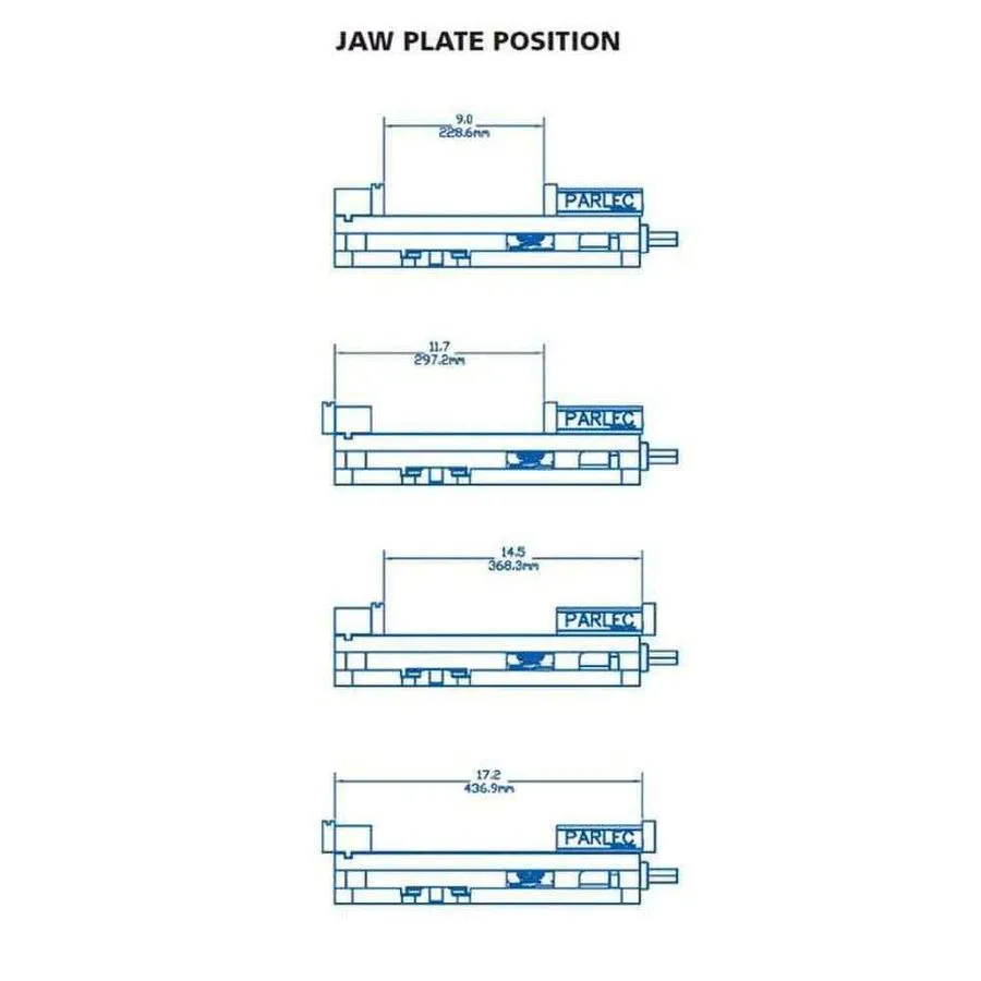 Режущий инструмент TE-CO Machine Vise Single Station 5.94" Jaw Width 9" Jaw Open