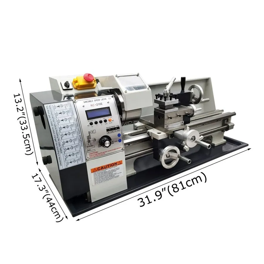 Оборудование ЧПУ 8"*32" RC-210E Precision Metal Bench Lathe Machine Metric Imper