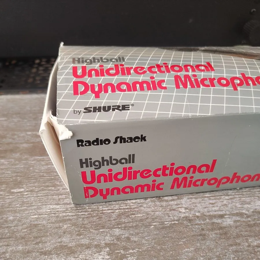 Микрофон Vintage Radio Shack 33-984e (SHURE) Highball Unidirectional Dynamic Mic — фото лота 2