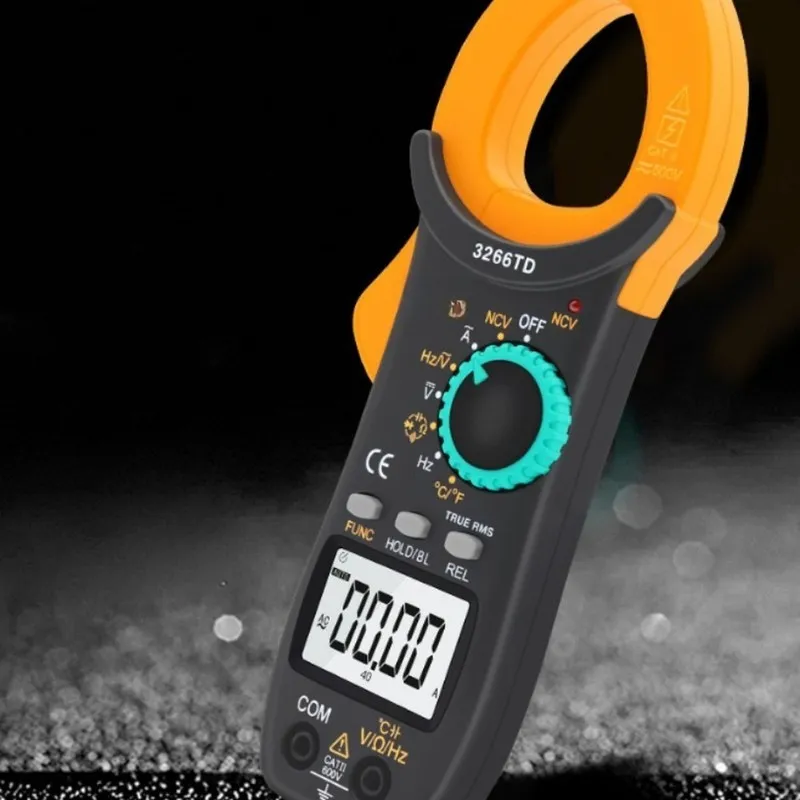 Тестер 3266TD Digital Clamp Meter AC/DC NCV True RMS Capacitance Temp Tester — фото лота 2