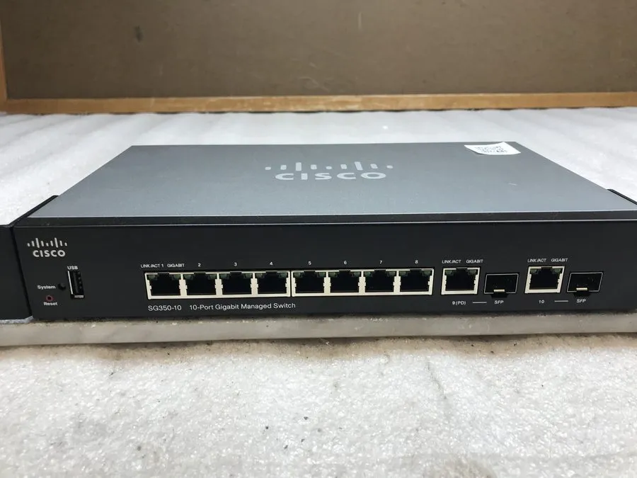 Коммутатор Cisco Systems SG350-10P / 10-Port Gigabit PoE Managed Switch