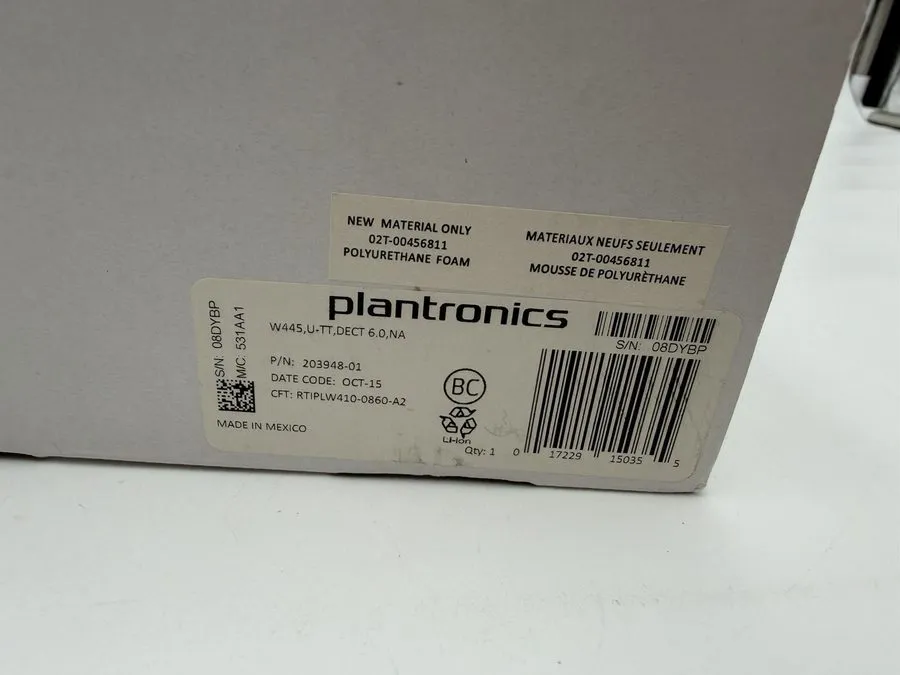 VoIP-шлюз Plantronics SAVI 445.U-TT. DECT 6.0 Earhook Wireless Headset PC Compat — фото лота 1