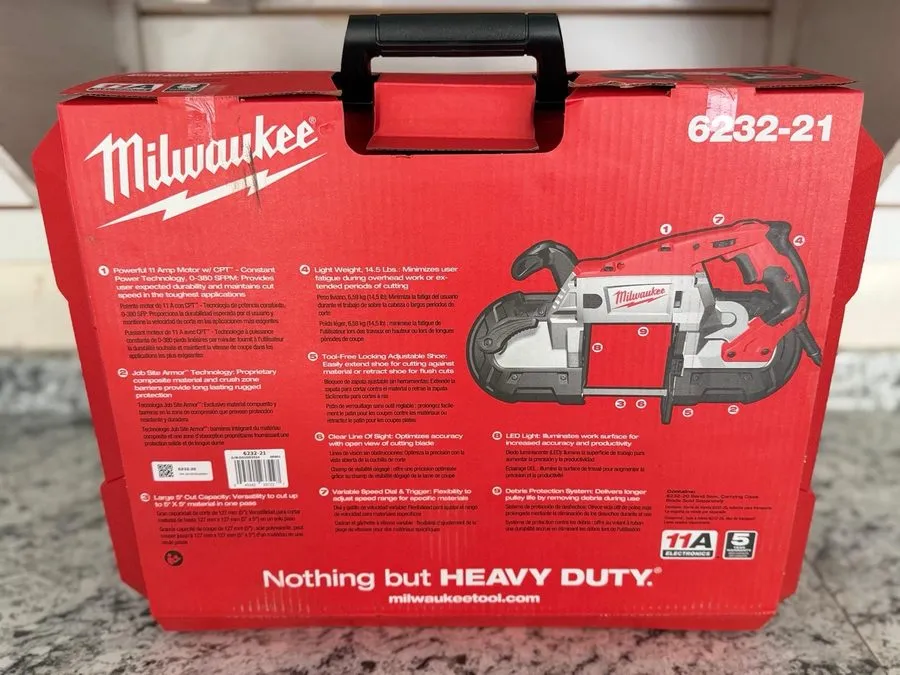 Оборудование ЧПУ Milwaukee 6232-21 120V AC Deep Cut Band Saw Sealed Fast