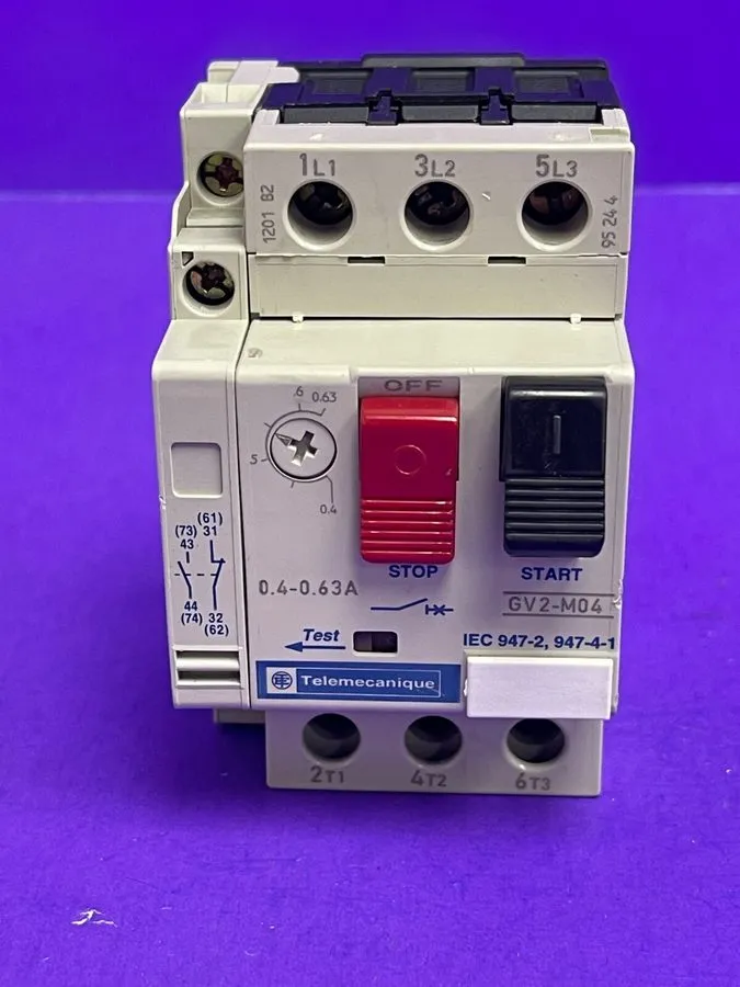 Автоматический выключатель TELEMECANIQUE GV2-M04 MOTOR CIRCUIT BREAKER, 0.4-0.63