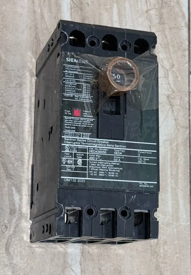 Автоматический выключатель Siemans HED43B050L Molded Case Circuit Breaker 3 Pole