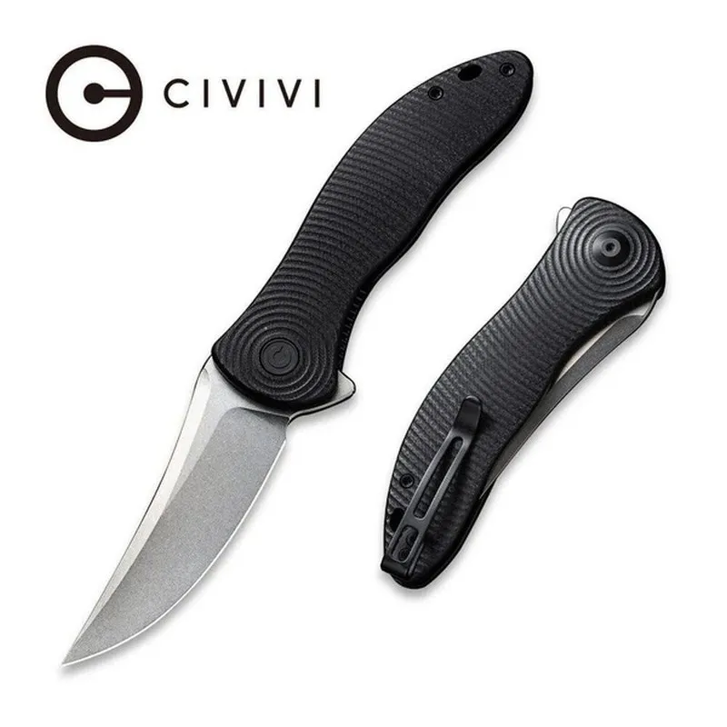 Сервер Civivi Knives Synergy3 Liner Lock C20075A-1 Nitro-V Stainless Steel Black — фото лота 1