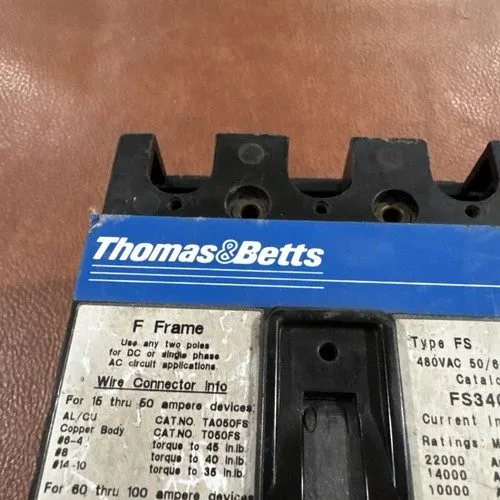 Автоматический выключатель General Electric FS340100A Circuit Breaker 100A 3P 48 — фото лота 1