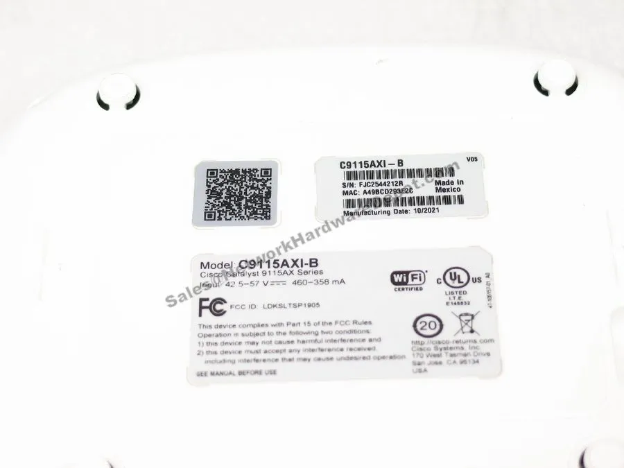 Точка доступа Wi-Fi Cisco Catalyst C9115AXI-B Wi-Fi6 Wireless Access Point