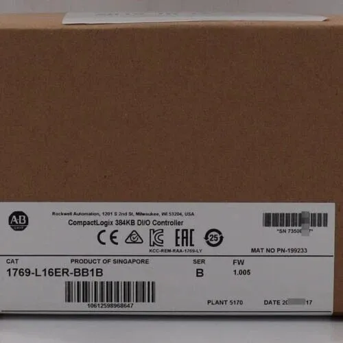 ПЛК AB 1769-L16ER-BB1B CompactLogix L16 384KB Controller Ethernet/IP
