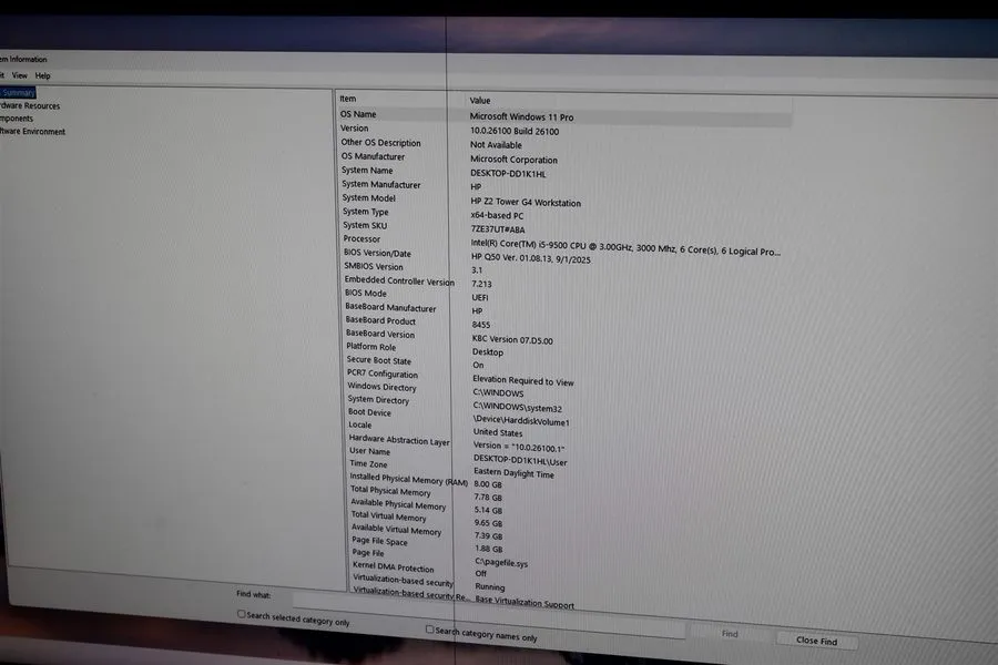 Блок питания HP Z2 Tower G4 Workstation i5-9500 3.00GHz RAM 8GB NVMe 512GB/PWR C
