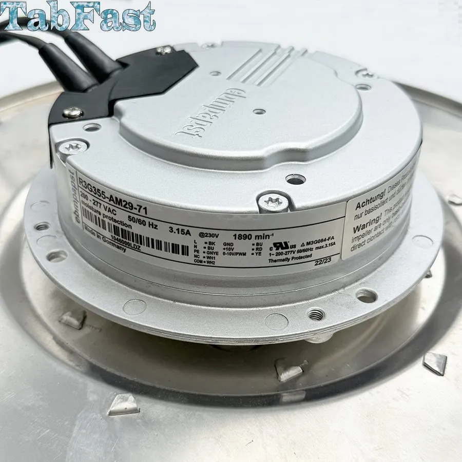 Вентилятор R3G355-AM29-71 Centrifugal Fan 230V 502W 3.15A