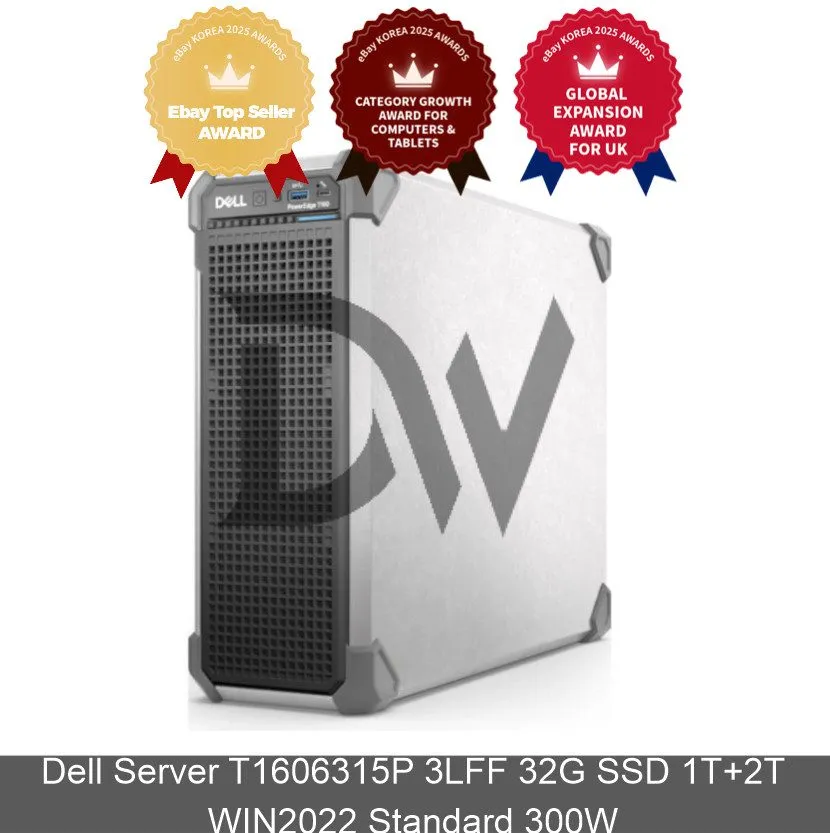 Сервер Dell Server T1606315P 3LFF 32G 4T WIN2025 Standard 300W Server Computer