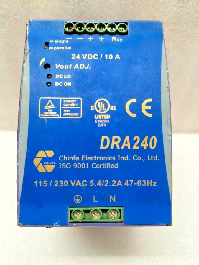Блок питания Chinfa DRA240-24A 24VDC 10A 240W DIN Rail Power Supply