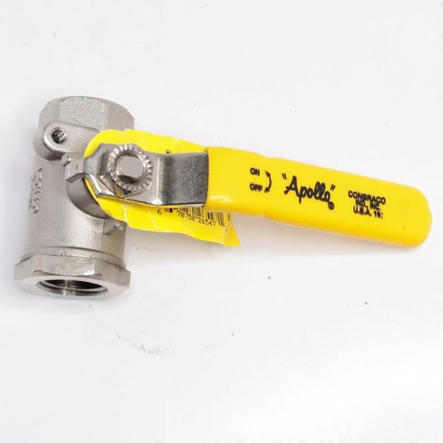 Клапан Apollo Valves 76-103-14A 1/2" FNPT Ball Valve 2000 CWP Stainless Steel — фото лота 1