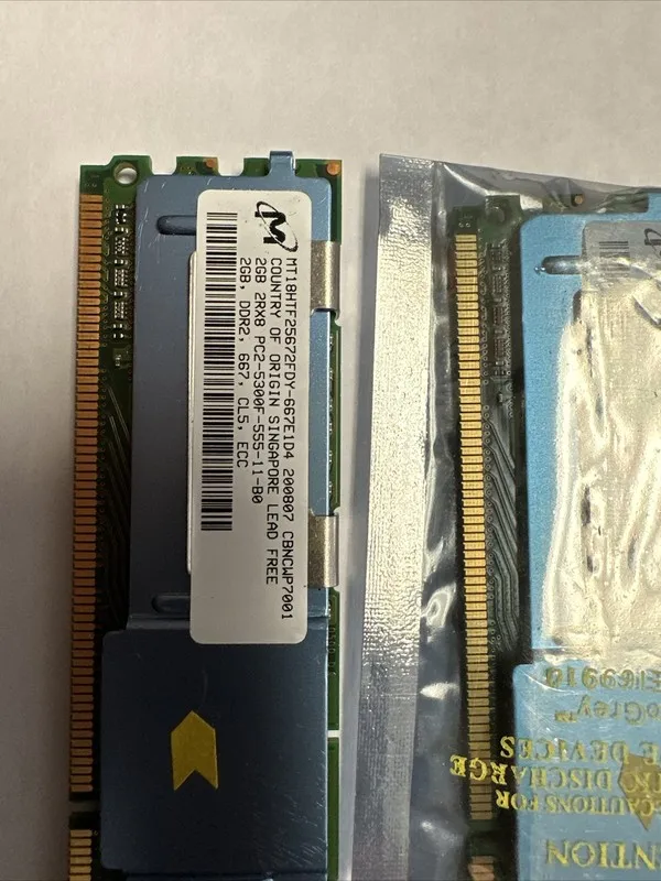 Модуль памяти Micron 2GB PC2-5300P-555-12-J0, MT36HTF25672PY-667D1, DDR2 Server 