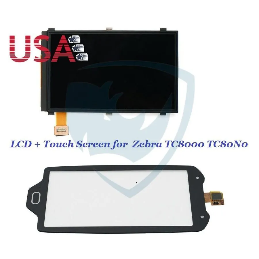 Сканер штрих-кода USA LCD Display with Touch Screen Digitizer для Zebra TC8000 T