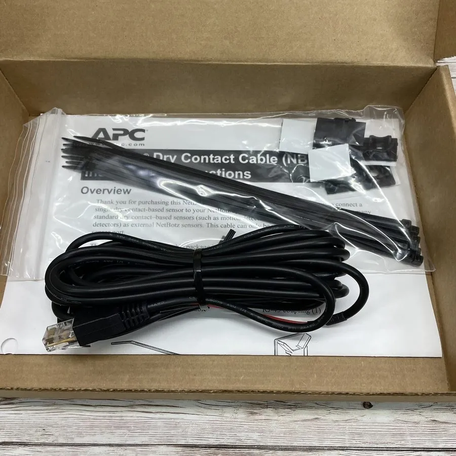 Кабель APC Schneider NetBotz Dry Contact State Monitor Sensor Cable 15ft Black N